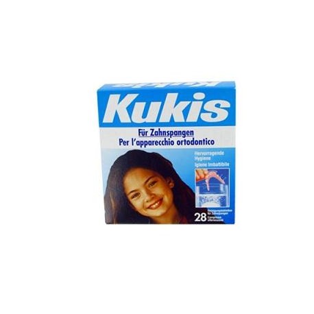 Procter & Gamble Kukis Cleanser 28 Compresse Per Pulizia Apparecchi Ortodontici
