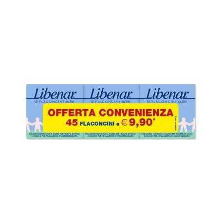 Perrigo Italia Libenar 15 Fiale Isotoniche Da 5 Ml X 3 Confezioni