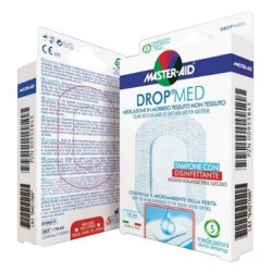 Pietrasanta Pharma Medicazione Compressa Autoadesiva Dermoattiva Ipoallergenica Aerata Master-aid Drop Med 10,5x18 5 Pezzi