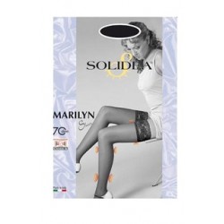 Solidea By Calzificio Pinelli Marilyn 70 Sheer Calza Autoreggente Nero 2