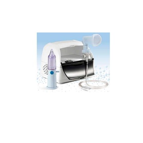 Air Liquide Medical Syst. Aerosol Sistema Modulare Nebula Con Ampolla M2000+maschera+soluzione Nasale Rinowash Per Terapie Inala