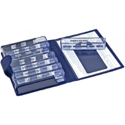 Farmacare Portapillole Settimanale Medidos Blu Apertura/chiusa In Velcro 10,5x15,5x2,5 Cm_