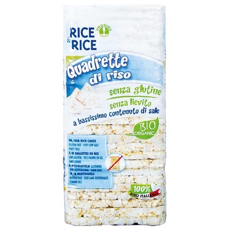 Probios Rice&rice Quadrette Di Riso Senza Sale E Senza Lievito 130 G