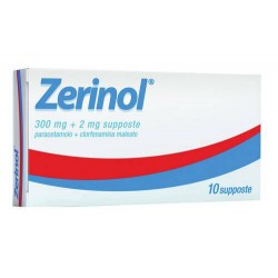 Zerinol 10 Supposte 300 mg + 2 mg