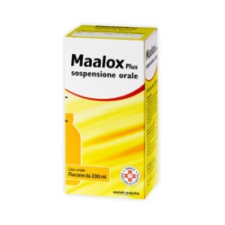 Maalox Plus Sospensione Orale 200 ml 3,65% + 3,25% + 0,5%