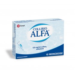 Dompe' Farmaceutici Collirio Alfa 0,8 Mg/ml Collirio, Soluzione