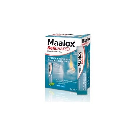 Maalox Reflurapid Sospensione Orale 20 Bustine Monodose 10 ML