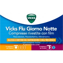 Procter & Gamble Vicks Flu Giorno Notte 12+4 Compresse
