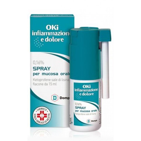 Oki Infiammazione E Dolore Spray Orale 15 ml 0,16%
