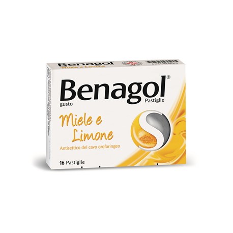 Benagol Miele Limone 16 Pastiglie 0,6 mg + 1,2 mg
