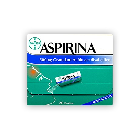 Aspirina Antinfluenzale 20 Buste Granulato Effervescente 500 mg