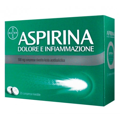 Aspirina Dolore E Infiammazione 20 Compresse Rivestite500 mg