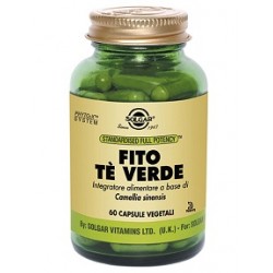 Solgar Fito Tè Verde 60 capsule vegetali Integratore antiossidante multifunzionale