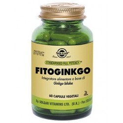 Solgar Fitoginkgo 60 capsule vegetali Integratore antiossidante multifunzionale