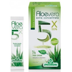 Specchiasol Aloe Vera Extra Concentrata 5x Integratore Alimentare 14 Bustine