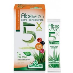 Specchiasol Aloe Vera Extra Concentrata 5x Con Antiossidanti 14 Bustine