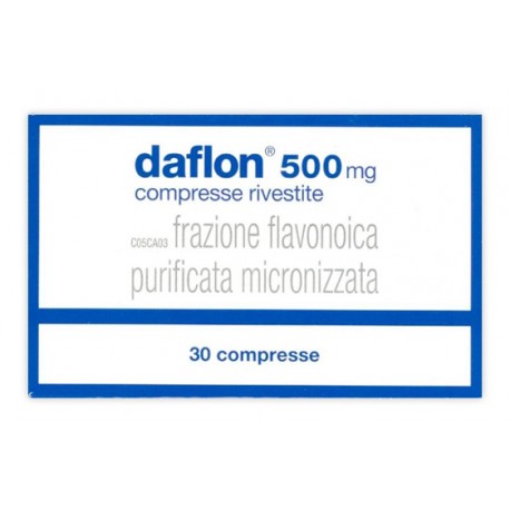 Daflon 30 Compresse Rivestite 500 mg Venotonico Vasoprotettore