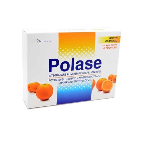 Polase Arancia 24 Bustine Integratore Alimentare di Sali Minerali Magnesio e Potassio