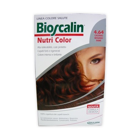 Giuliani Bioscalin Nutri Color 4,64 Castano Mogano Rame 124 Ml