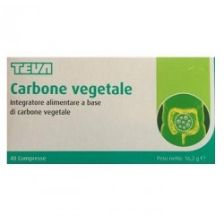Teva Italia Carbone Vegetale Teva 40 Compresse 16,2 G