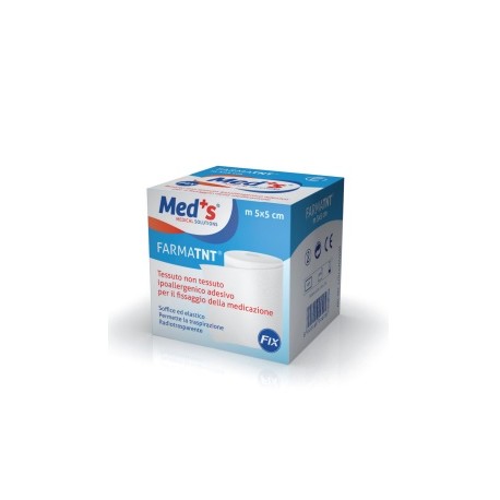 Farmac-zabban Cerotto Meds Farmatnt Tessuto Non Tessuto Fix Ipoallergenico Adesivo 250x5cm