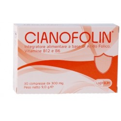 Laerbium Pharma Cianofolin 30 Compresse Gastroprotette 9 G
