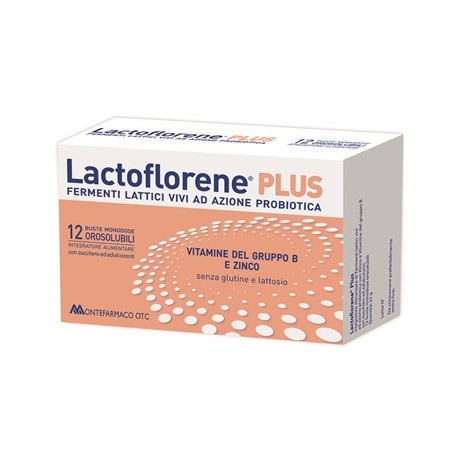 Lactoflorene Plus 12 Bustine Monodose Integratore Fermenti Lattici