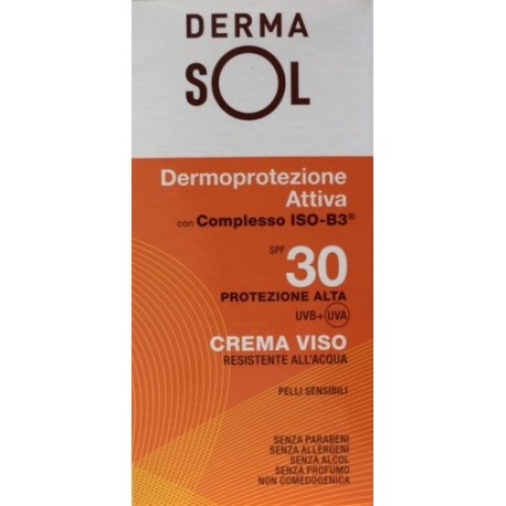 Meda Pharma Dermasol Crema Viso Protezione Alta 30+ 50 Ml