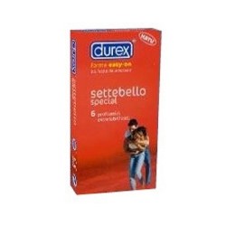 Reckitt Benckiser H. Profilattico Durex Settebello Special Easyon 6 Pezzi