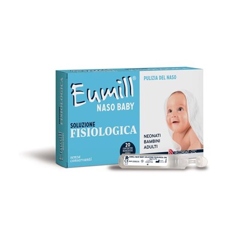Recordati Eumill Naso Baby Soluzione Fisiologica 20 Monodose 5 Ml