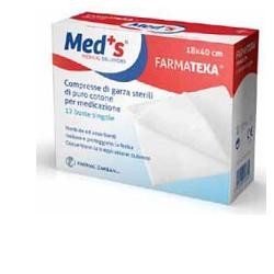 Farmac-zabban Garza Compressa Meds Farmatexa 12/8 18x40cm 12 Pezzi