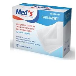Farmac-zabban Garza Compressa Tessuto Non Tessuto Meds 36x40cm 12 Pezzi Ssr