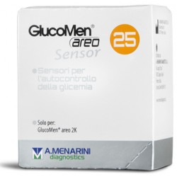 A. Menarini Diagnostics Strisce Glucomen Areo Sensor Per Analisi Del Glucosio 25 Pezzi