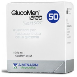 A. Menarini Diagnostics Strisce Glucomen Areo Sensor Per Analisi Del Glucosio 50 Pezzi